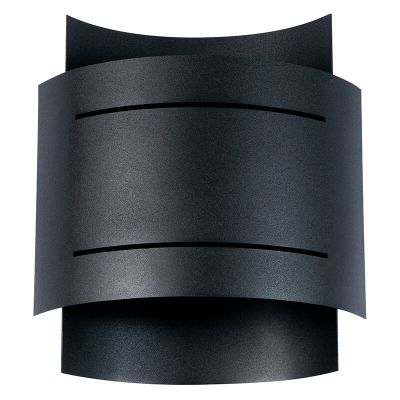 Alumiini ylös alas seinävalaisin musta, Karwan