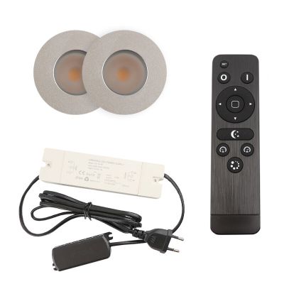 Alumiini veranda pintavalaisin kromi, Dico, 3W, 2700K LED, IP65, kaukosäätimellä