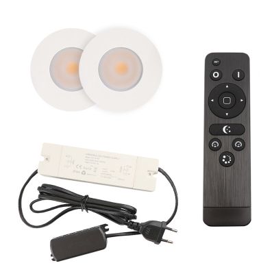 Alumiini veranda pintavalaisin valkoinen, Dico, 3W, 2700K LED, IP65, kaukosäätimellä