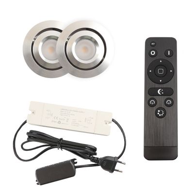 Alumiini veranda pintavalaisin kromi, Rona, 3W, 2700K LED, IP44, kaukosäätimellä