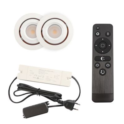 Alumiini veranda pintavalaisin valkoinen, Rona, 3W, 2700K LED, IP44, kaukosäätimellä