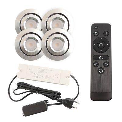 Alumiini veranda pintavalaisin kromi, Rona, 3W, 2700K LED, IP44, kaukosäätimellä