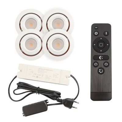 Alumiini veranda pintavalaisin valkoinen, Rona, 3W, 2700K LED, IP44, kaukosäätimellä