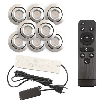 Alumiini veranda pintavalaisin kromi, Rona, 3W, 2700K LED, IP44, kaukosäätimellä