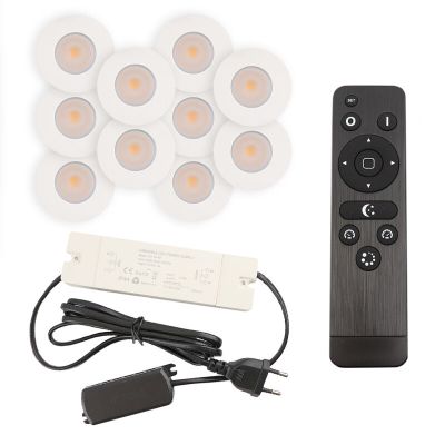 Alumiini veranda pintavalaisin valkoinen, Dico, 3W, 2700K LED, IP65, kaukosäätimellä