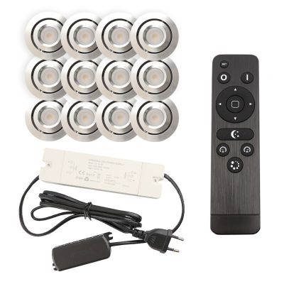 Alumiini veranda pintavalaisin kromi, Rona, 3W, 2700K LED, IP44, kaukosäätimellä