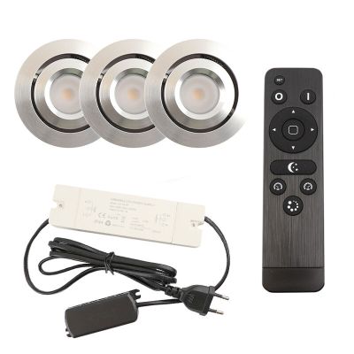 Alumiini veranda pintavalaisin kromi, Rona, 3W, 2700K LED, IP44, kaukosäätimellä