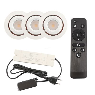 Alumiini veranda pintavalaisin valkoinen, Rona, 3W, 2700K LED, IP44, kaukosäätimellä