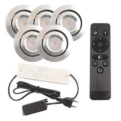 Alumiini veranda pintavalaisin kromi, Rona, 3W, 2700K LED, IP44, kaukosäätimellä