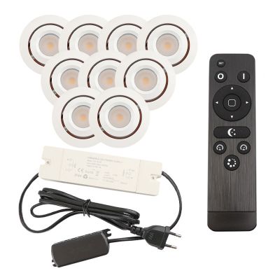 Alumiini veranda pintavalaisin valkoinen, Rona, 3W, 2700K LED, IP44, kaukosäätimellä