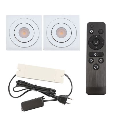 Alumiini veranda pintavalaisin valkoinen, Rona, 6W, 2700K LED, IP44, kaukosäätimellä