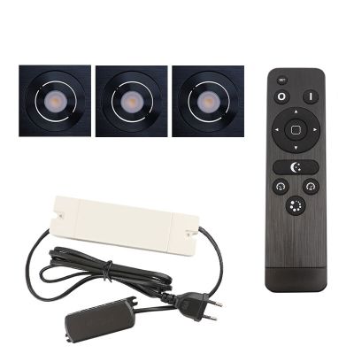 Alumiini veranda pintavalaisin musta, Rona, 9W, 2700K LED, IP44, kaukosäätimellä