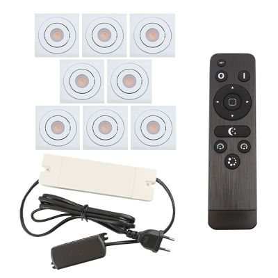 Alumiini veranda pintavalaisin valkoinen, Rona, 24W, 2700K LED, IP44, kaukosäätimellä