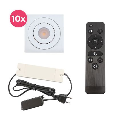Alumiini veranda pintavalaisin valkoinen, Rona, 30W, 2700K LED, IP44, kaukosäätimellä
