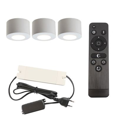 Alumiini veranda upotettava spottivalaisin valkoinen, Vasso, 9W, 2700K LED, IP44, kaukosäätimellä