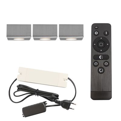 Alumiini veranda upotettava spottivalaisin kromi, Fredo, 9W, 2700K LED, IP44, kaukosäätimellä