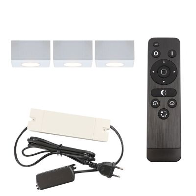 Alumiini veranda upotettava spottivalaisin valkoinen, Fredo, 9W, 2700K LED, IP44, kaukosäätimellä