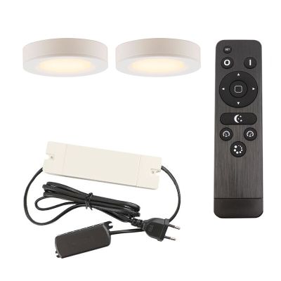 Alumiini keittiökaappivalaistus valkoinen, Sana, 3W, 2700K LED, kaukosäätimellä