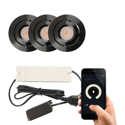 Alumiini veranda pintavalaisin musta, Rona, 3W, 2700K LED, IP44