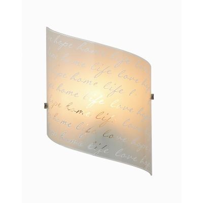 Valkoinen metalli seinävalaisin , Anna