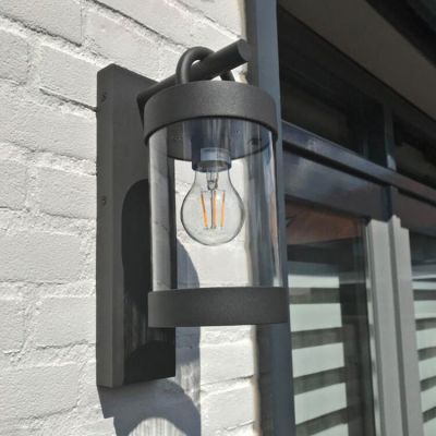 Antrasiitti alumiini ulkoseinävalaisin hämäräkytkimellä, Sambesi, IP44