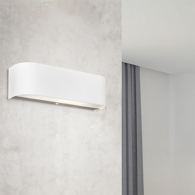 Valkoinen lasi ylös alas seinävalaisin, Tomaso, 3,1W, 3000K LED