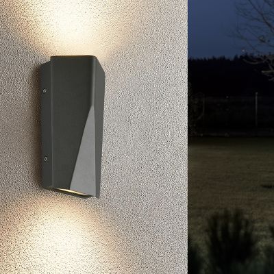 Antrasiitti alumiini ulkovalaisin, Sahl, 4,5W, 3000K LED, IP65