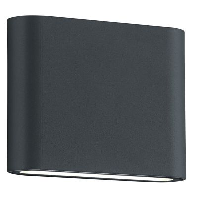 Antrasiitti alumiini ulkovalaisin, Bridlington, 2,5W, 3000K LED, IP54