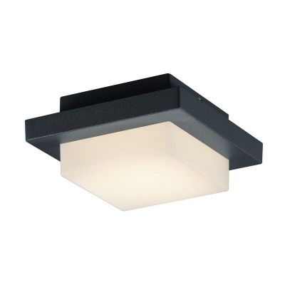Antrasiitti alumiini ulkovalaisin, Bletchley, 3,5W, 3000K LED, IP54