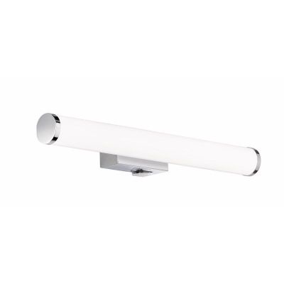 Kromi muovi peilivalaisin, Staby, 4,3W, 3000K LED, IP44, katkaisimella