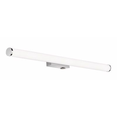 Kromi muovi peilivalaisin, Staby, 8,6W, 3000K LED, IP44, katkaisimella