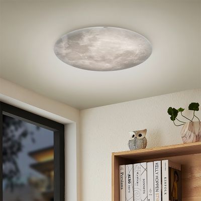 Valkoinen muovi kattolamppu, Fly, 22W, 3000K LED, kaukosäätimellä