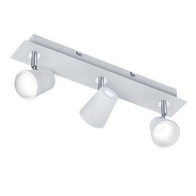 Valkoinen lasi kattovalaisin, Laysha, 6W, 3000K LED