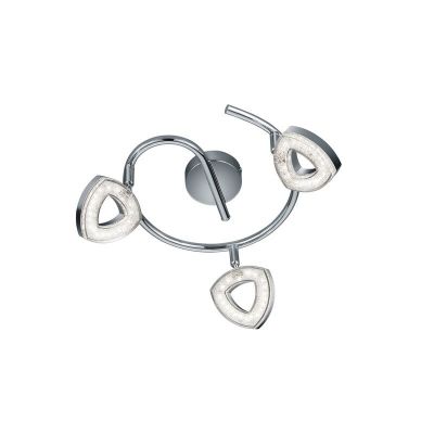 Kromi muovi seinävalaisin , Vayannah, 4,5W, 3000K LED