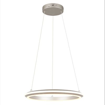 Nikkeli metalli riippuvalaisin, Jiry, 34W, white switch LED, 3-portaisesti himmennettävä