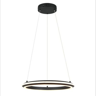 Musta metalli riippuvalaisin, Jiry, 34W, white switch LED, 3-portaisesti himmennettävä