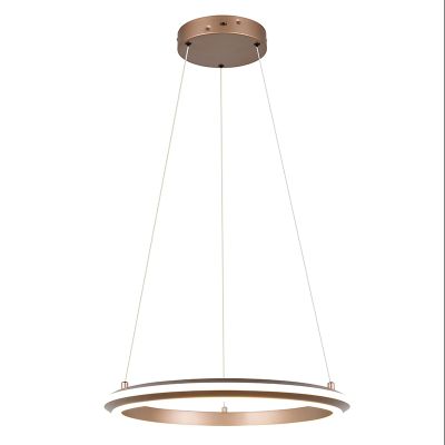 Ruskea metalli riippuvalaisin, Jiry, 34W, white switch LED, 3-portaisesti himmennettävä