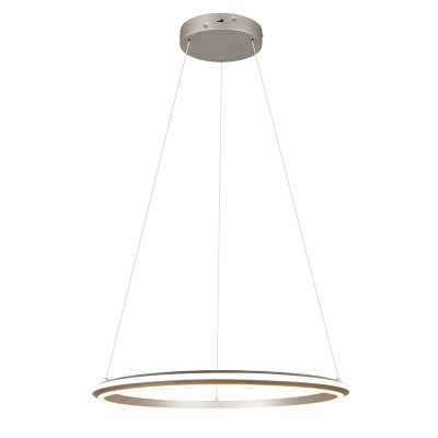 Nikkeli metalli riippuvalaisin, Jiry, 48W, white switch LED, 3-portaisesti himmennettävä