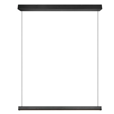 Musta metalli riippuvalaisin, Wishal, 29W, white switch LED, 3-portaisesti himmennettävä