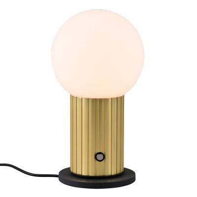 Messinki metalli ladattava pöytävalaisin, Tugce, 2W, white switch LED, katkaisimella