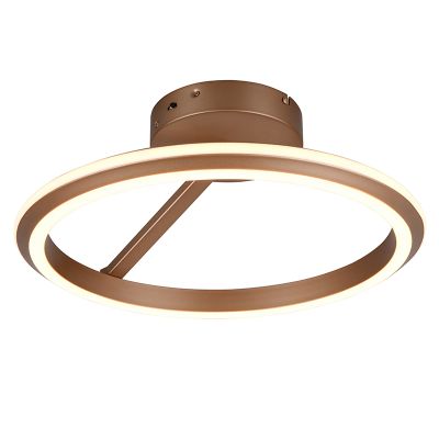 Ruskea metalli kattovalaisin, Jiry, 34W, white switch LED, 3-portaisesti himmennettävä