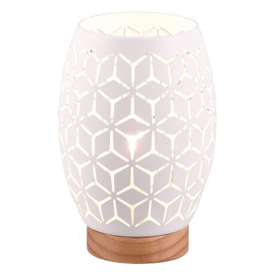 Valkoinen metalli pöytävalaisin, Delana