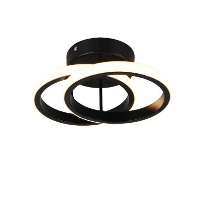 Musta metalli kattovalaisin, Yasser, 7W, 3000K LED