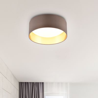 Harmaanruskea kangas kattolamppu, Erdi, 12W, 3000K LED