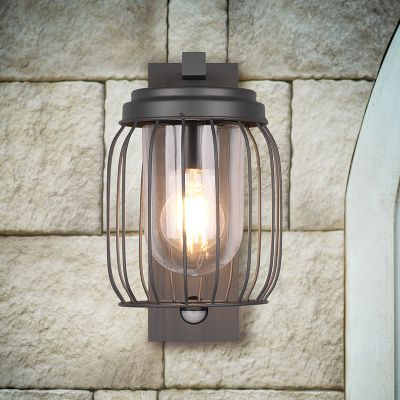 Antrasiitti alumiini liiketunnistimella varustettu ulkoseinävalaisin, Emanuela, IP44