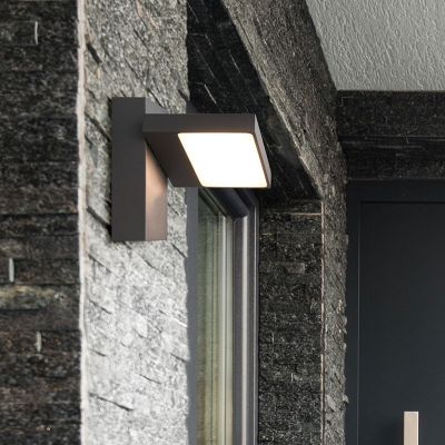 Antrasiitti alumiini ulkovalaisin, Tabita, 8W, 3000K LED, IP54