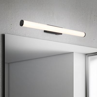 Musta metalli peilivalaisin, Staby, 6,5W, 3000K LED, IP44
