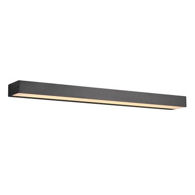 Musta alumiini kylpyhuoneen seinävalaisin, Basma, 8W, 3000K LED, IP44