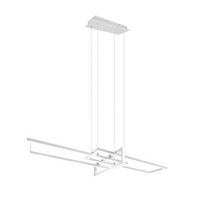 Valkoinen metalli riippuvalaisin, Hatun, 34W, 4000K LED