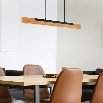 Ruskea puu riippuvalaisin, Neville, 25W, 3000K LED, 3-portaisesti himmennettävä